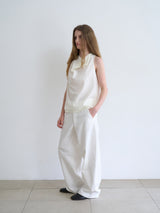 Hazel wide pants (Ivory)