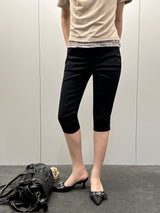 Shy Black Capri Jeans