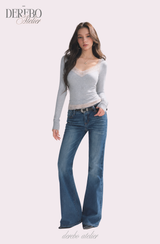 Ripel Mint Pink Lace Long-Sleeve T-Shirt