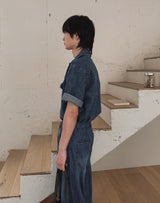 Ute Vintage Crop Short Sleeve Denim Jacket