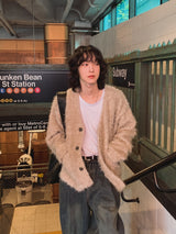 Logis Pocket Wool Knit Cardigan