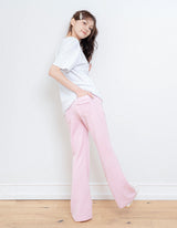 FRILL BOOTCUT BANDING PANTS (PINK)