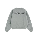 Oversized Hard Crop Sweatshirt - Grey