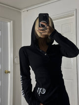 Chrome lettering hoodie