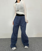 [SOFT-FIT] シースルーレイヤードスリムフィットニット - 2 COLOR