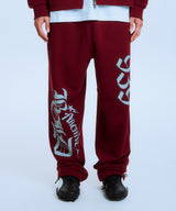 AB STANCE SWEAT PANTS (BURGUNDY)