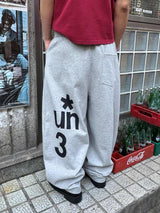 Untitled Symbol Balloon Sweatpants Gray
