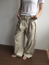 テッド ピンタック タブ パンツ (3color)