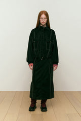 COLLECTION SOFT VELVET WOVEN JUMPER [BLACK]