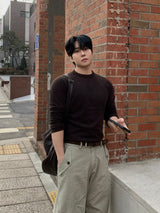 Tension ribbed muscle knitwear