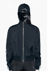 MULTI ZIPPER HIGH-NECK JUMPER BLACK