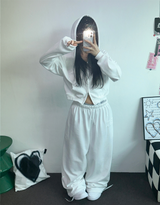STREET PATCH WIDE PANTS 🤎🤍🖤3COLOR
