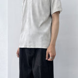 Faded Henley Short Sleeve Tee