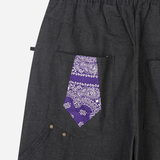 Bandana Tie Denim Pants