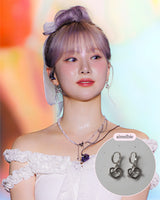 [VIVIZ ウナ Piercing] プレッツェル ハギーズ ピアス - Silver Color