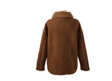 Manda Reversible Suede Fur Mustang