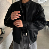 Bake Eco YKK Biker Leather Blouson Jacket