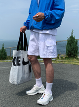 Liu Washing Cargo Banding Shorts