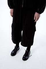 VINTAGE OVER SWEAT SHORTS (BLACK)