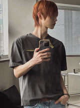 フィロ ダイアゴナル ヘンリーネック ショートスリーブ Tシャツ