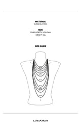 [1154] Bamboo Chain Necklace