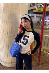 No.ナガーアンドラウンドロングスリーブTシャツ