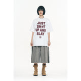 Cut-off Bermuda Sweatpants - Light Grey
