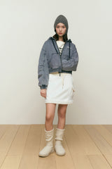 DENIM QUILTING JACKET [BLUE]