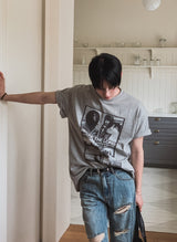 フリーズオーバーフィットプリントショートスリーブTシャツ