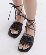 LACE VEIL TOE SOCKS_TT6S711BK