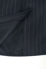 Pumpkin stripe skirt_charcoal