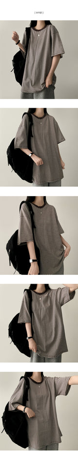 Color matching Dangara boxy fit short sleeve 