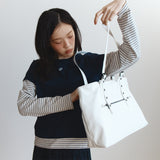 グロッシーバックルバッグ(White)