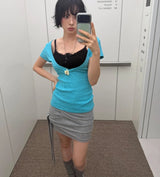 DEEP V-NECK TEE