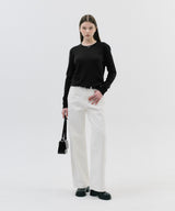 ESSENTIAL SOFT ROUND KNIT_BLACK