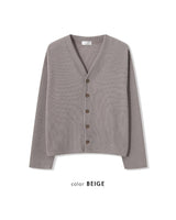 (UNISEX)ニット Vネック カーディガン