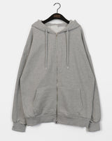 Nathan Oversized Fit Two-Way Hooded Zip-Up