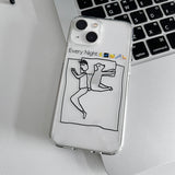 エブリナイト iPhoneケース（ブラック）Ver. ショートヘア