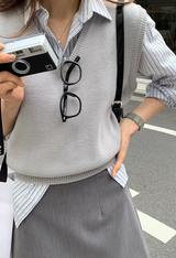 [Lè made/7,000 Sold] ルメイド ベーシック Vネック ベスト