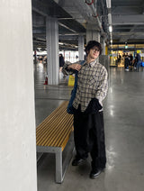 No.1046 PJ check SHIRT (10color)