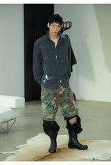  Western Painted Work Shirts [ CHARCOAL ]