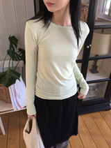 ベオスリムカラーベーシック長袖Tシャツ（5c）