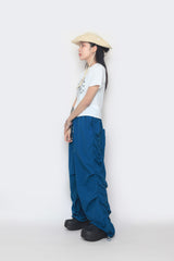 Shirring Parasuit Nylon Pants