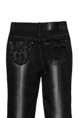 CORSET HIGHLIGHT BOOTS CUT DENIM #NOIR