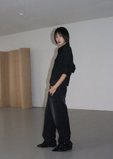 EYELET DENIM PANTS