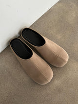 ASCLO Leather & Suede Slippers (2color)