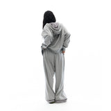 Hotfix Logo Wide Sweatpants / Grey
