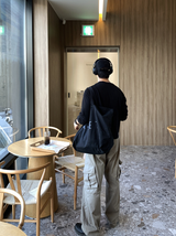 ビアスインシジョンウォッシュドセミワイドカーゴパンツ