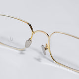 Knouun Square titanium glasses CODE. 102. D Gold