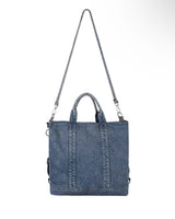 WASH-DENIM SHOULDER BAG (Blue)